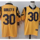 Men's Rams #30 todd gurley color rush Limited jersey yellow