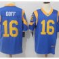 Men's Rams #16 Jared Goff color rush Limited jersey blue