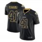 Mens Saints NIKE #41 Alvin Kamara Lights Out Jersey Black LT