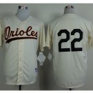 Men's Baltimore Orioles 22 Jim Palmer Cream 1954 Turn Back The Clock Jersey