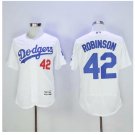 MENS Los Angeles Dodgers 42 Jackie Robinson White Flexbase Baseball Jersey