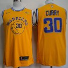 Men's Golden State Warriors 30 Stephen Curry Jersey Yellow NEW