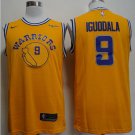 Men's Golden State Warriors 9 Andre Iguodala Jersey Yellow NEW