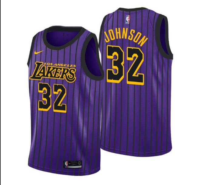 lakers purple jersey black stripe