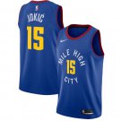 Men's Denver Nuggets #15 Nikola Jokic Jersey Blue New