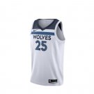 Men's Timberwolves 25 Derrick Rose Nike Jersey White 2018-2019