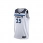 Men's Timberwolves 25 Derrick Rose Nike Jersey White 2018-2019
