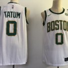 Men's Celtics 0 Jayson Tatum White Stitched Jersey City Edition