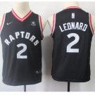 Youth Toronto Raptors #2 Kawhi Leonard Basketball Jersey Black