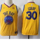 Youth Golden State Warriors 30 Stephen Curry Basketball Jersey Yellow