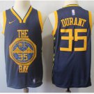 Mens Golden State Warriors 35# Kevin Durant Basketball Jersey Blue