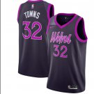 2018 Men's Timberwolves #32 Karl-Anthony Towns Jersey Purple