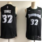 Men's Timberwolves #32 Karl-Anthony Towns Jersey Navy Blue Throwback