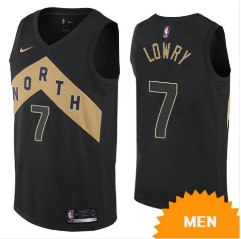 Men's Toronto Raptors Kyle Lowry City Edition Jersey - Black