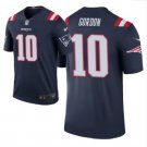 Josh Gordon New England Patriots Blue Color Rush Jersey Stiched