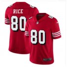 Men's San Francisco 49ers #80 Jerry Rice Stitched football Jersey red S-3XL