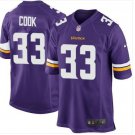 Mens Minnesota Vikings Dalvin Cook Game Jersey Purple