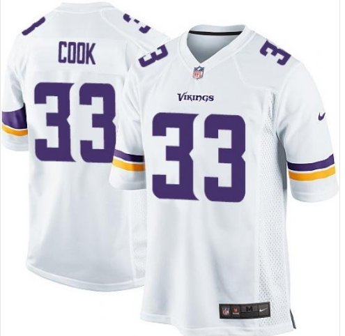 Mens Minnesota Vikings Dalvin Cook Game Jersey White
