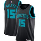 Mens Charlotte Hornets #15 Kemba Walker Jordan Brand Jersey Black New