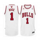 Mens Chicago Bulls Derrick Rose White Jersey
