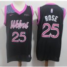 Men's Timberwolves #25 Derrick Rose Basketball Jersey Purple