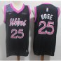 Men's Timberwolves #25 Derrick Rose Basketball Jersey Purple