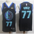 Men's Dallas Mavericks 41 Dirk Nowitzki Basketball Jersey Anthracite New
