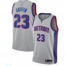 2019 Men's Detroit Pistons #23 Blake Griffin Jersey Gray City Edition