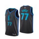 2019 Men's Mavericks #77 Luka Doncic Basketball Jersey Black City Edition