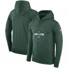 Men's New York Jets Sideline Property Of Wordmark Logo Performance Pullover Hoodie – Green