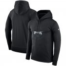 Men's Philadelphia Eaglrty Of Wordmark Les Sideline Propeogo Performance Pullover Hoodie – Black