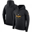 Men's Pittsburgh Steelers Sideline Property Of Wordmark Logo Performance Pullover Hoodie – Black