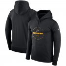 Men's Washington RedskinsSideline Property Of Wordmark Logo Performance Pullover Hoodie – Black
