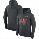 Men's Tampa Bay Buccaneers Crucial Catch Performance Pullover Hoodie Anthracite