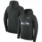 Men's Seattle Seahawks Crucial Catch Performance Pullover Hoodie Anthracite
