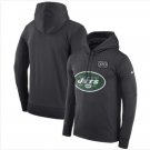 Men's New York Jets Crucial Catch Performance Pullover Hoodie Anthracite