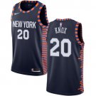 Men's Kevin Knox Authentic Navy Blue Nike Jersey: NBA New York Knicks #20 2018