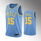 Men's Moritz Wagner Los Angeles Lakers Hardwood Classics Jersey: #15 Authentic Blue NBA