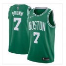 Men's Jaylen Brown #7 City Edition Basketball Jersey Shirt Green