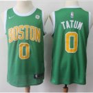 Men's Boston Celtics #0 Jayson Tatum Basketball Jersey Green Earned Edition
