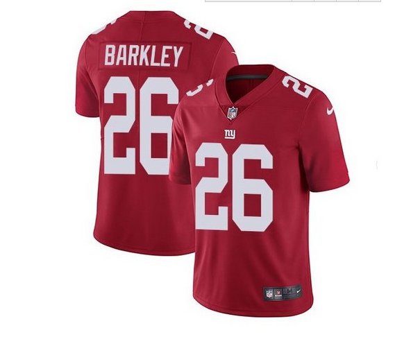 Men's #26 Saquon Barkley color rush limited jersey red.png