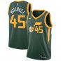 Men's Jazz #45 Donovan Mitchell Basketball Jersey Green Earned Edition