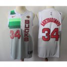 Men's Bucks #34 Giannis Antetokounmpo Jersey White Earned Edition New