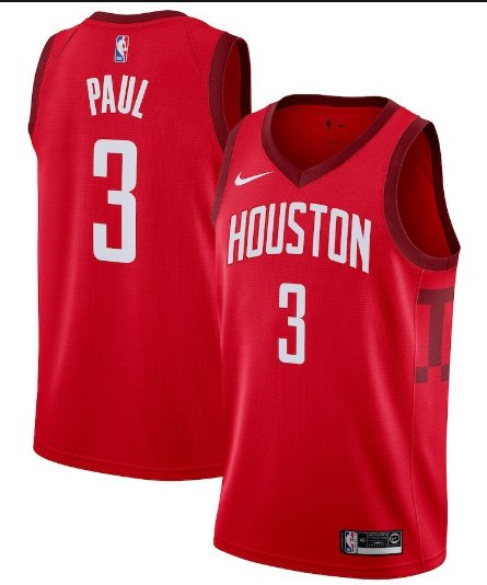 Men's Houston Rockets Chris Paul Nike Red 2018/19 Swingman Jersey &acirc;�� Earned Edition