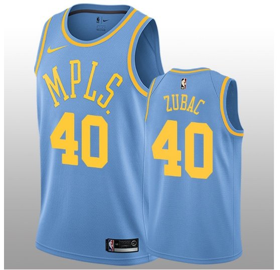 Men's Blue Classic Lakers Ivica Zubac Jersey