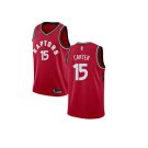 Men's Nike Toronto Raptors #15 Vince Carter Swingman Red Road NBA Jersey - Icon Edition Clearance