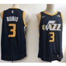 New Utah Jazz #3 Ricky Rubio Men's Basketball Jersey Replica