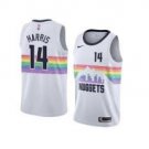 Men's Denver Nuggets White 2018-19 #14 Gary Harris New Season City jersey