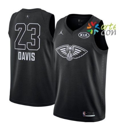 Men's Black Nike Pelicans #23 Anthony Davis Nba Jordan Swingman 2018 All-star Game Jersey
