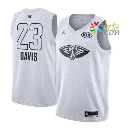 Men's White Nike Pelicans #23 Anthony Davis Nba Jordan Swingman 2018 All-star Game Jersey